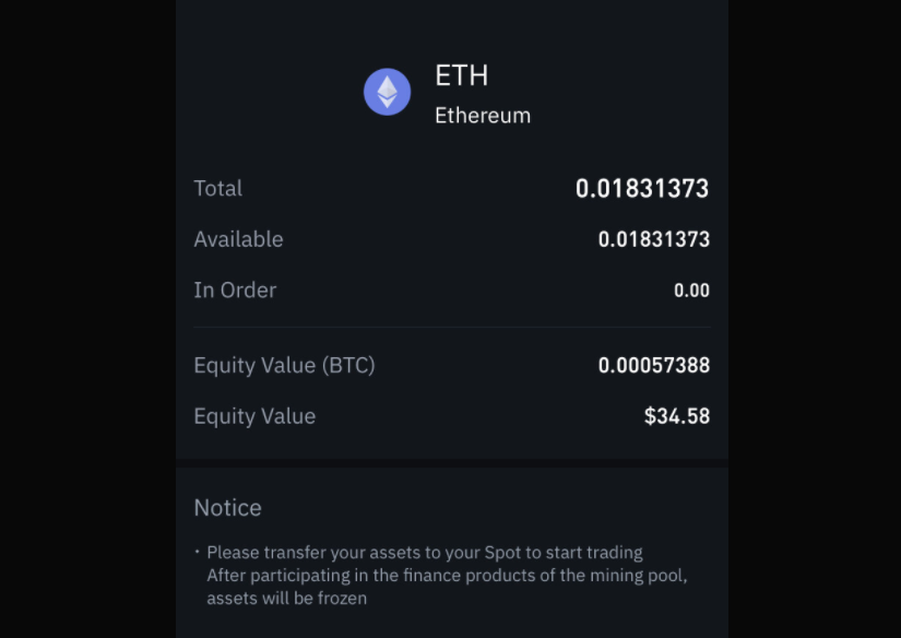 165 바이낸스 채굴한 이더리움 ETH USDT 코인 전환하는법