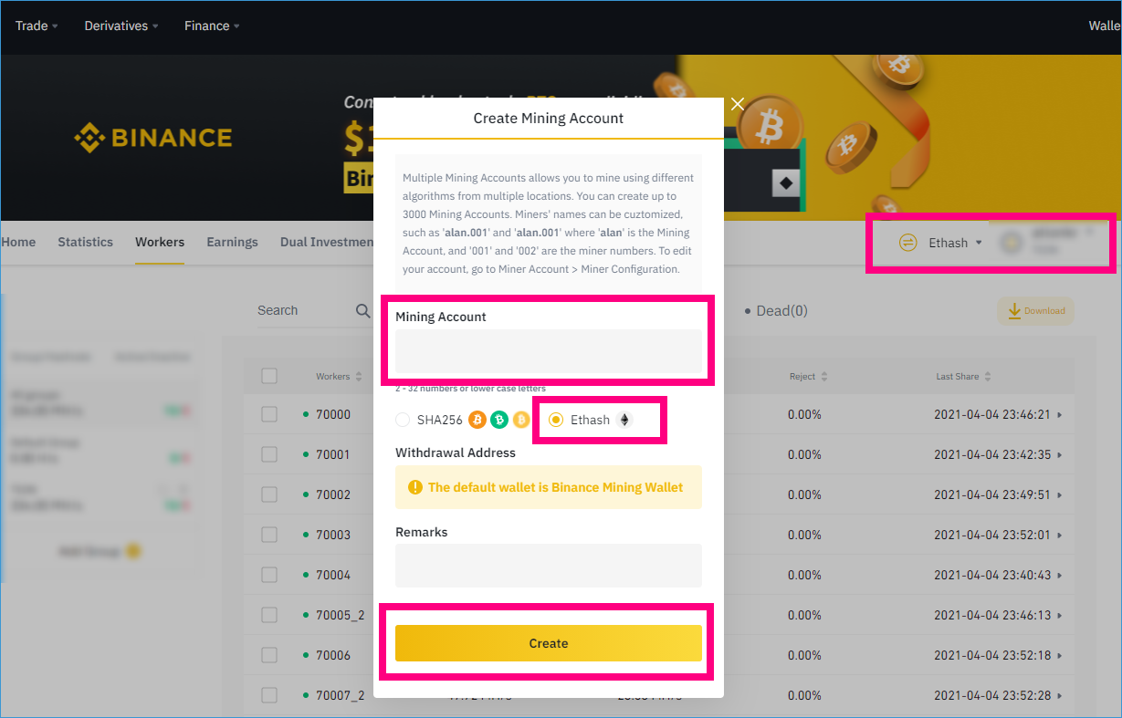 566 비트코인 채굴 프로그램 Coin Management 사용방법 - 바이낸스 이더리움 채굴편