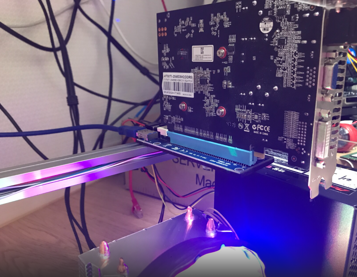 라이저카드 채굴기 만들기 - 그래픽카드 여러개 꽂을 수 있는 pci express 라이저카드