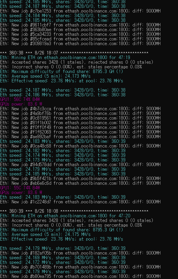273 1 RX 570 mining settings value